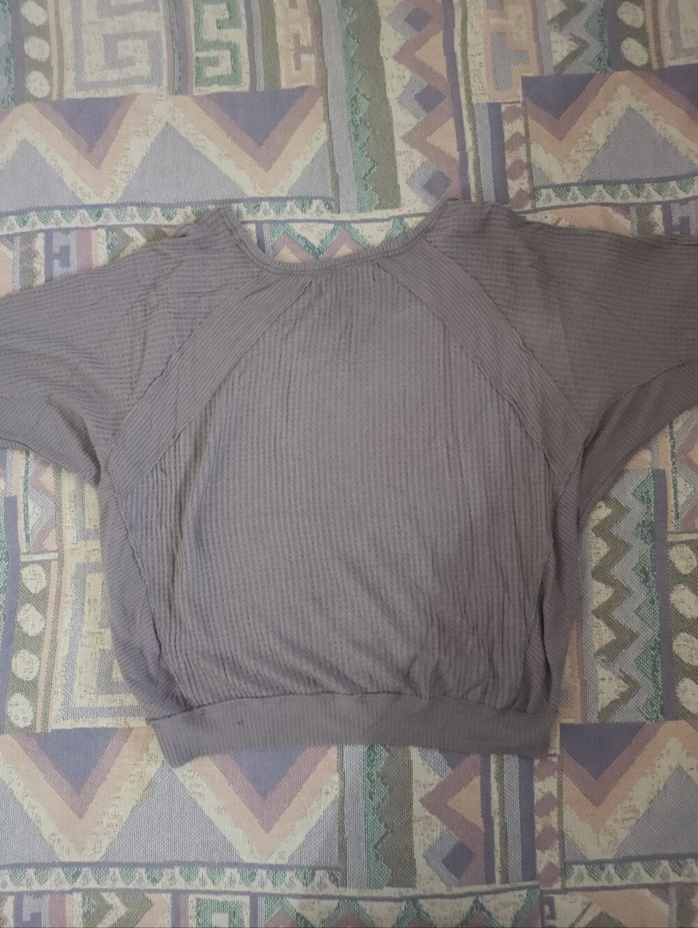 Free People Santa Clara Long Sleeve Thermal Top Size Small